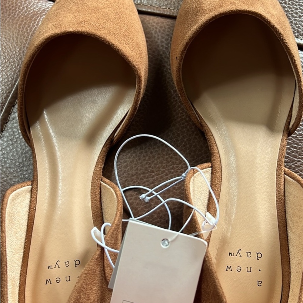 A New Day Tan Flats for Effortless Style